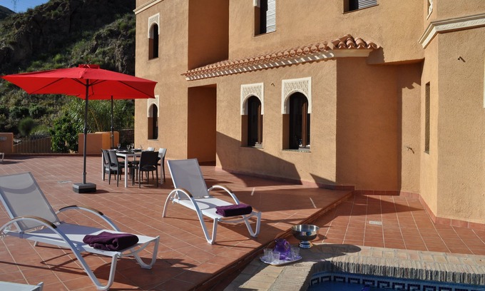 Turre House | Moorish villa with panoramic view, private swimming pool, quiet, 15 km from the beaches