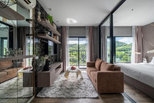 Tha Thaewawong Apartment | Mountain-view 1BR 9F Sriracha byน้องมังคุด NoParking