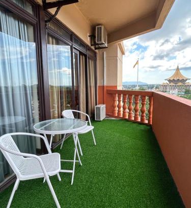Kuching Apartment | Muji style Riverbank suites level 10