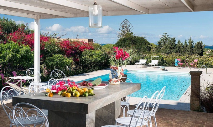 Marsala Villa | My Rental Homes - The Flower Garden with private pool immersed in a gorgeous garden