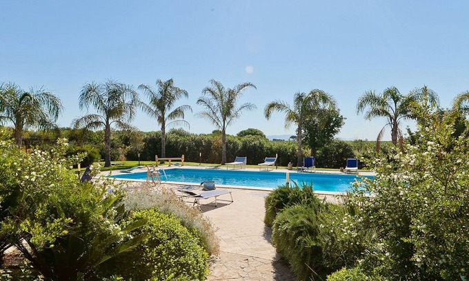 Castelvetrano Villa | My Rental Homes - Villa Athena with pool and large garden with patio and BBQ