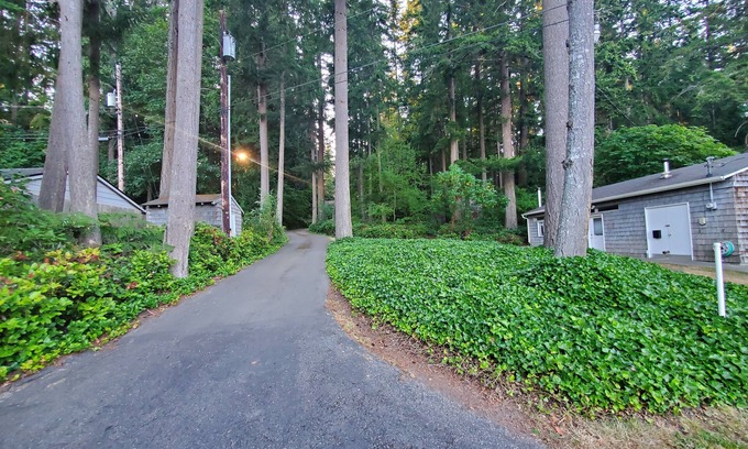 Poulsbo Cottage | Near beach cottage in quiet forest location, steps from pristine shellfish beach