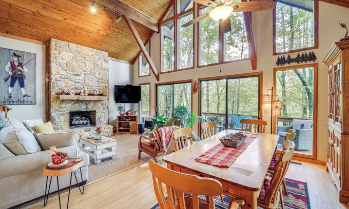 Newland Cabin | Near Skiing, 2 Furnished Decks: Newland Retreat!