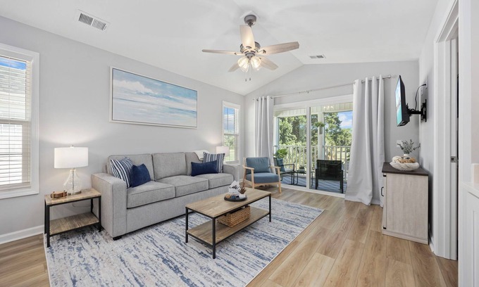 Carolina Forest Condo | NEW 2BR/2BA Modern Coastal Condo w/Scenic Views