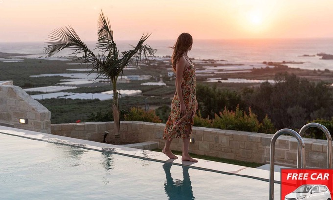 Zerviana Villa | New Falasarna Luxury Villas I Free car & two pools