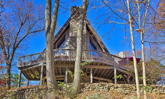 Fishkill House | NEW! Fishkill A-Frame w/ Private Pool & Hot Tub!