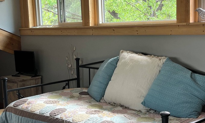 Pagosa Springs Apartment | New, private, lakefront efficiency apartment.