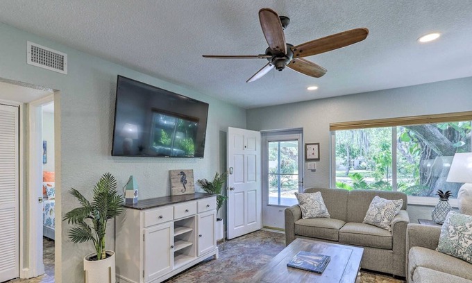 Cocoa Beach Cottage | NEW! Tropical Getaway - Walk to Beach & Downtown!