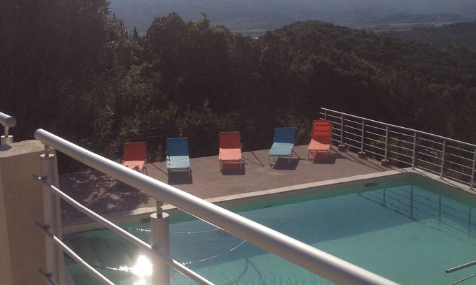 Oletta House | NEW VILLA WITH POOL NEAR ST FLORENT PANORAMIC MOUNTAIN SEA VIEW VILLAGES