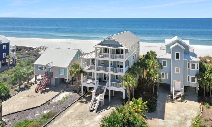 Cape San Blas House | 🌊Newly Remodeled 7BR Gulf Front Home with Elevator-Moonstruck🌊