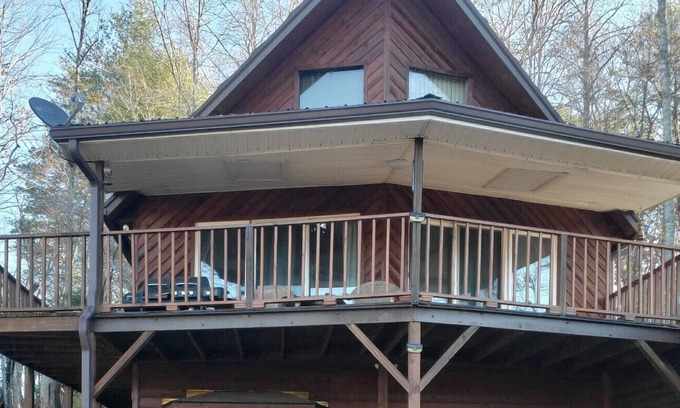 Hayesville Ski Chalet | Newly Renovated Chalet with Lake View and Two Fireplaces