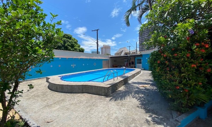 Canto do Forte House | Nice house Pool Canto do Forte PG