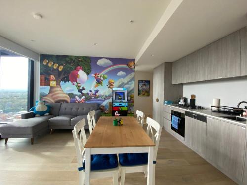Adelaide Central Business District Apartment | Nintendo Theme-Adelaide CBD-King Bed-Gym-BBQ