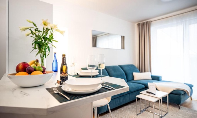 Leipziger Vorstadt Apartment | NK Apartments - Hafencity Dresden mit Elbblick - Modern & Zentral