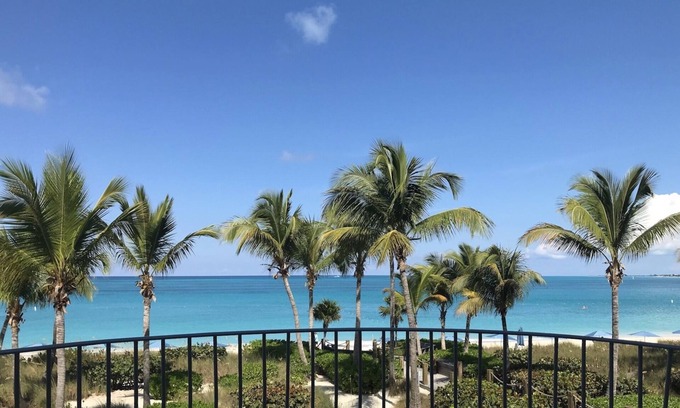Grace Bay Condo | nVilla 203: 2nd Floor, 2 Bedrooms, 2 Bathrooms, Ocean Front Villa Sleeps 4-5