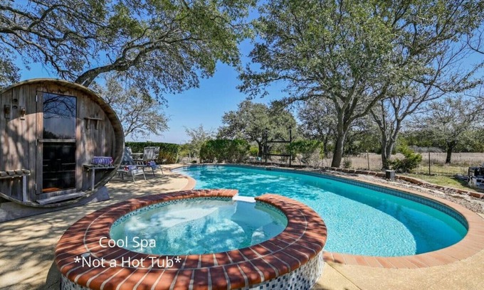 Liberty Hill House | 'Oak Hollow'- 40 Acre Country Escape w/Pool, Sauna, Pet-Friendly!
