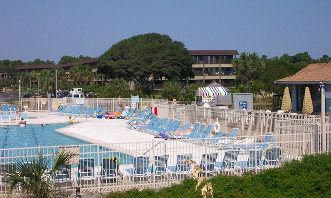 Folly Field Condo | Ocean Front 1st Row ~ Private Corner Unit ~ Close to Pool, Beach Bar & Boardwalk