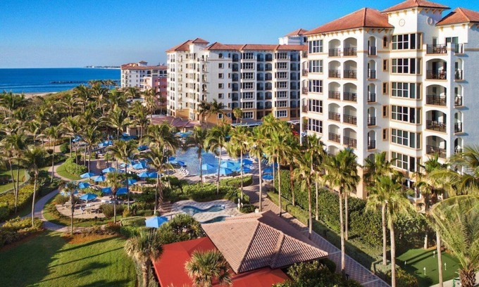Palm Beach Shores Hotel | Ocean Pointe Studio- Three Incredible pools at this stunning resort