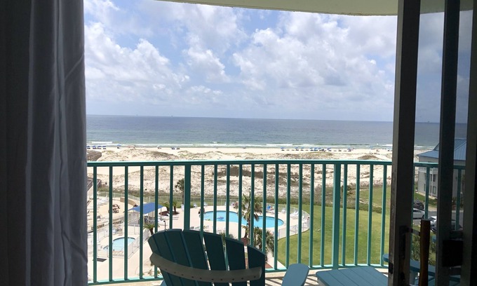Fort Morgan Condo | Ocean View, Beach Front Condo with Pools at Plantation Palms in Fort Morgan