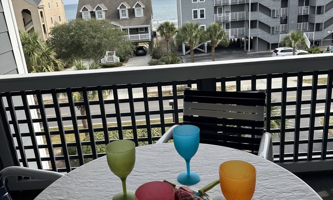 Surfside Beach Condo | Ocean View. Steps To The Beach!