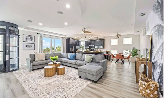Cocoa Beach House | Oceanfront 6BR | Indoor Pool, Theater, Funky Fun