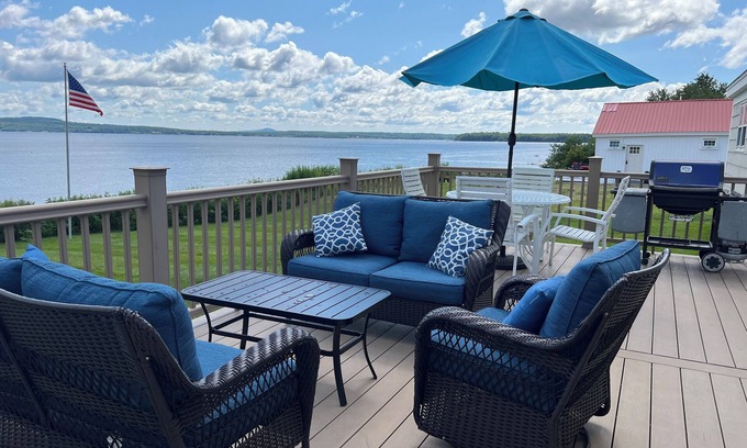 Stockton Springs House | Oceanfront Home with Amazing Views Acadia NP- Bar Harbor-Camden-Belfast region