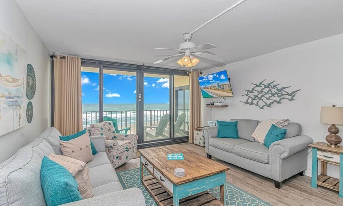 Garden City Condo | Oceanfront King - 2br - 2 Ba - W&D - Full Kitchen