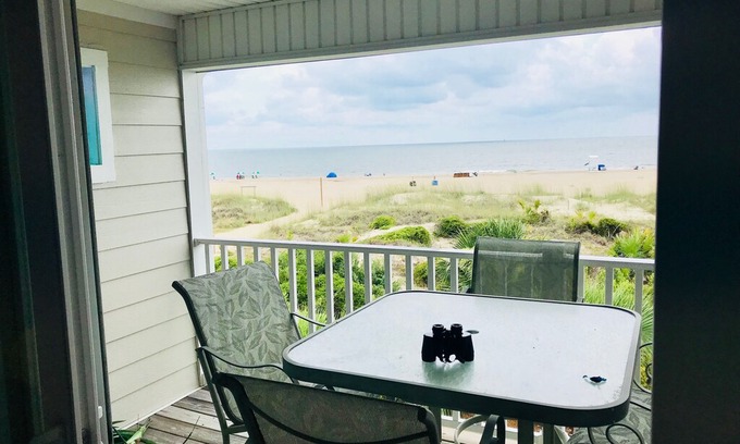 Tybee Island House | Oceanfront Townhome/ Two master suites/ Access 3 Pools/private beach access