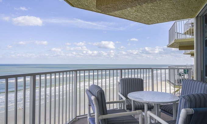 Daytona Beach Shores Condo | Oceanfront Spectacular Views on Traffic Free Beach Unit 803 at Shores Club