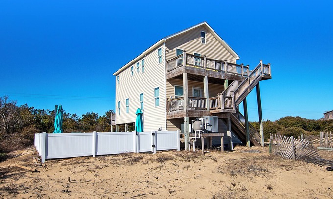 Carova Beach House | Oceanside, Wild Horses, Private Pool, Hot Tub -4x1941, A Sense of Porpoise