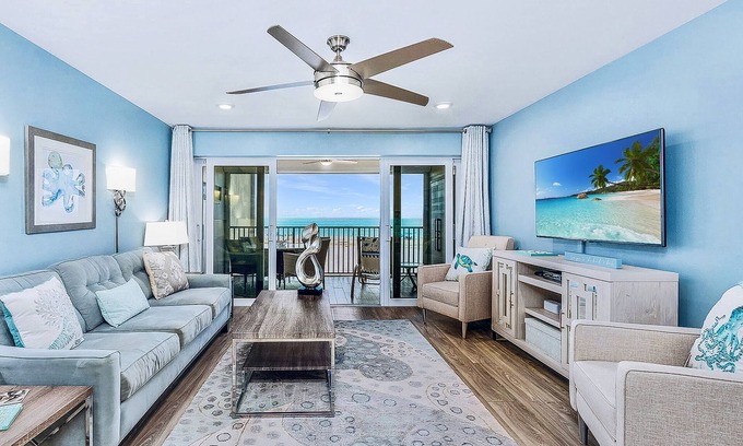 Fort Myers Beach Condo | On the Sand! Beachfront Pool & Views! Walk to Everything!