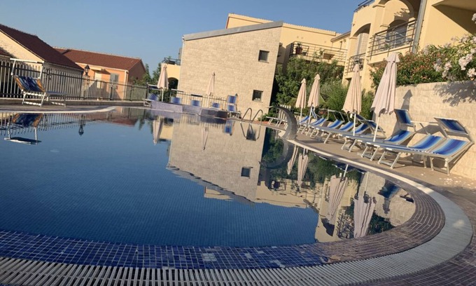 Becici Apartment | One bedroom apartment (sleeps 4) with pool & views of Sveti Stefan and mountains