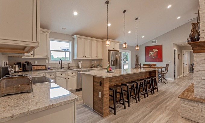 Canyon Lake House | Outdoor Utopia Acreage Retreat | Backyard with Private Pool, Playground | Families & Dogs Welcome