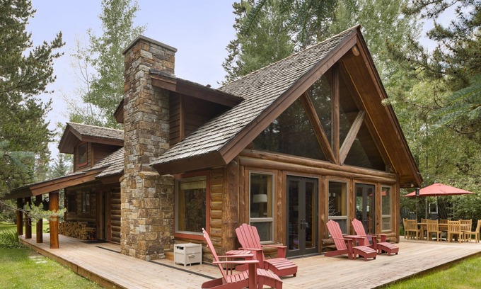 Moose Wilson Road House | Outpost: Aspens Log Cabin - Private Hot Tub!