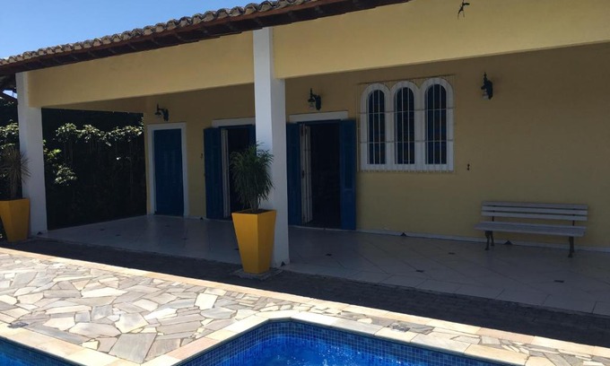 Jardim Rio da Praia House | Pé na Areia com Piscina e Churrasqueira - 2 suítes