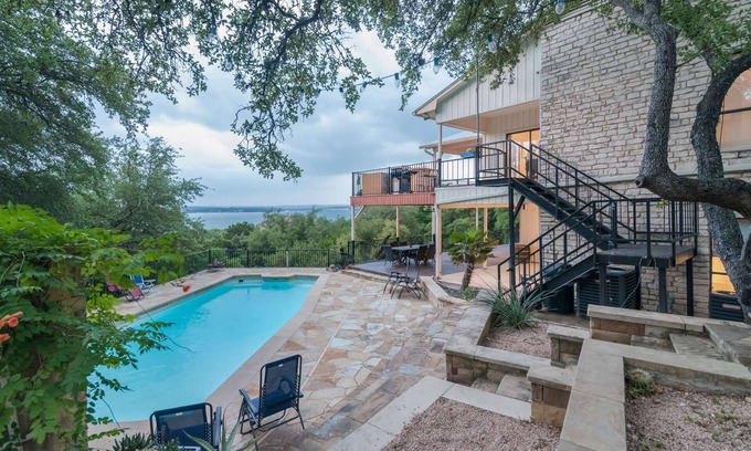 Comanche Trail House | Palatial Property Pairs Pool, Pickleball, Piano and Panoramic Views