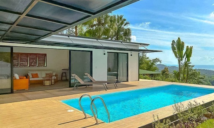Ciudad Cortes House | Panoramic Ocean View: Modern Home + Pool
