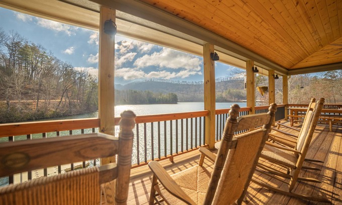 Robbinsville House | Panoramic Santeetlah Lake and Mountain Views in Quiet WNC Cove