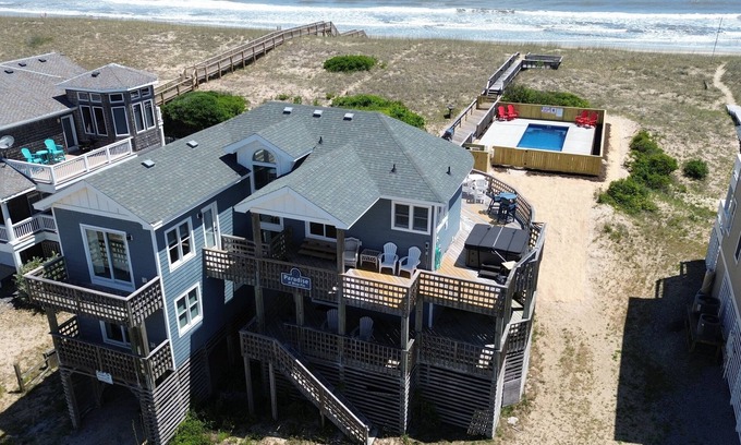 Carova Beach House | Paradise at Blue Fin! Oceanfront with new private pool, 4x4