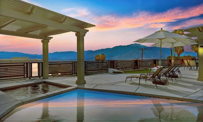 Desert Hot Springs House | Part of a Mountain, Amazing Views, Pool+Jacuzzi, Game Room, Billiards, Poker,BBQ