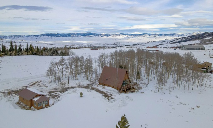 Kremmling Cabin | Peaceful A-Frame Cabin - Great Views with Hot Tub