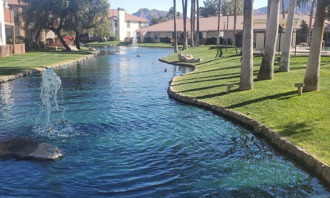 Palm Desert Condo | Peaceful in Palm Lakes. Heated pool, Spa, fitness room, gated.