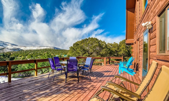 Alpine Village House | Peak View Lodge-Beautiful Mountain View, Large Deck, WiFi, W/D, Great for ATVs