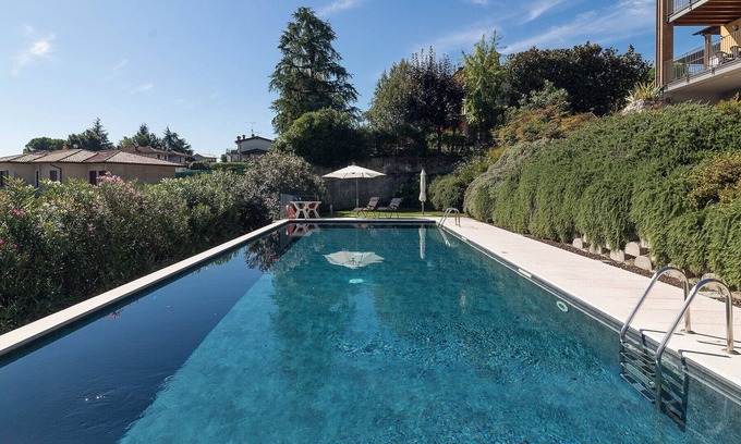 Polpenazze del Garda Apartment | Pegaso: with lake view balcony, pool and private garge