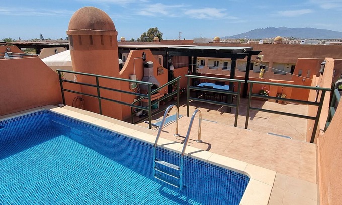 Vera Beach Apartment | Penthouse, 65m from the beach, with private pool at roof terrace, WIFI