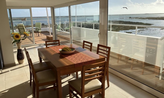 Fuseta Apartment | Penthouse Apartment With Communal Pool & Spectacular Lagoon Views.