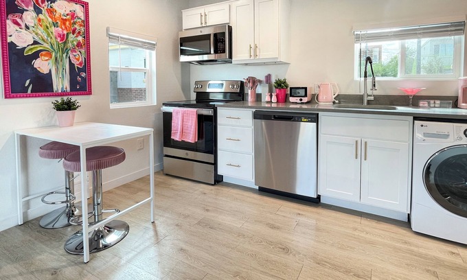 University Heights Cottage | Pink Paradise: Barbie-Themed Cottage Rental for a Whimsical Getaway!