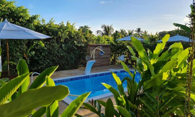 Serra Grande House | Piscina Aquecida, Jacuzzi, internet veloz, no centro de Serra Grande - Flat Terra - Vila Pitangueira