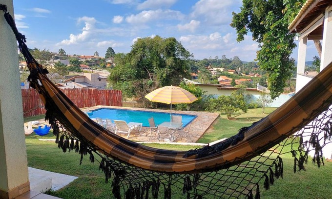 Ibiuna House | Piscina Climatizada - Chácara em Condominio