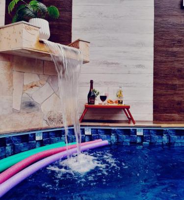 Jardim Praia Grande House | Piscina e Churrasqueira - 8 minuto a pé da Praia